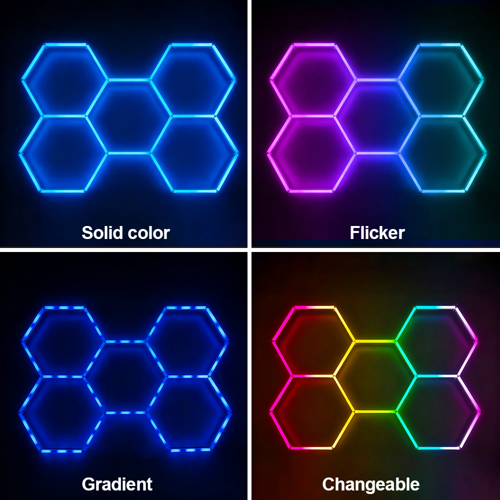 Esports Gaming Remote - Intelligente RGB-Wabenförmige LED-Leuchten mit Musikfunktion für
