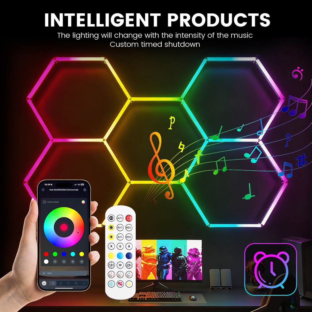 Intelligente RGB-Wabenförmige  – Esports Gaming Remote Bewertung und Preis