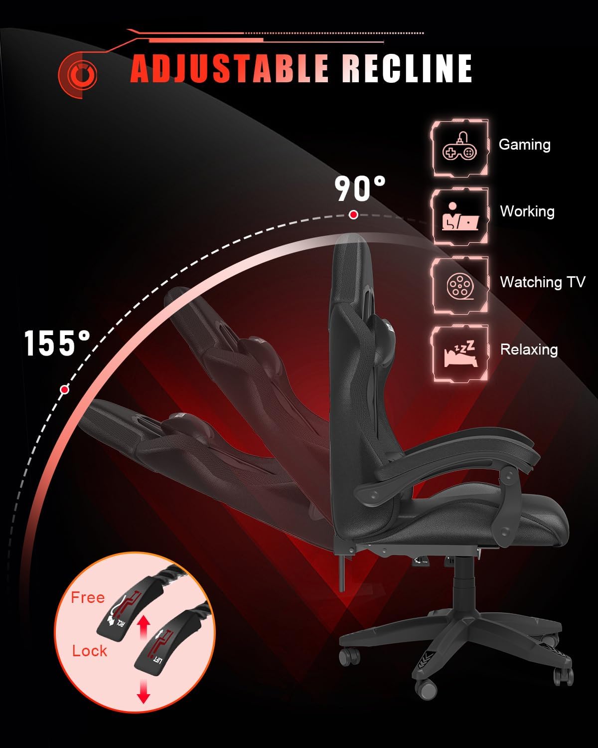 Gaming-Stuhl mit RGB-LED-Beleu – Rgb Gaming Chair Bewertung und Preis