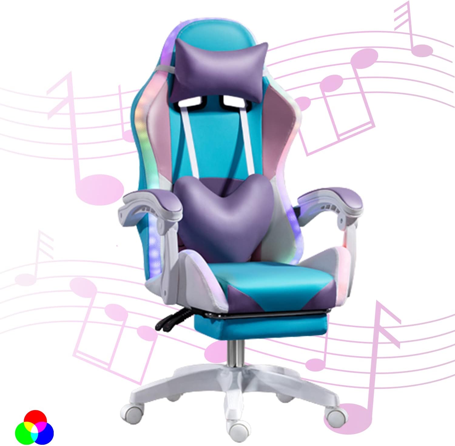 RGB-LED-Gaming-Stuhl für Erwac – Rgb Gaming Chair Bewertung und Preis